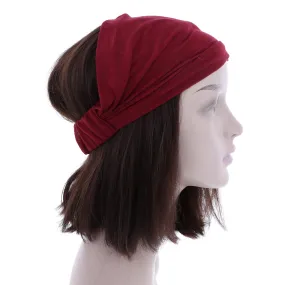 11" Wide Solid Color Cotton Headwrap