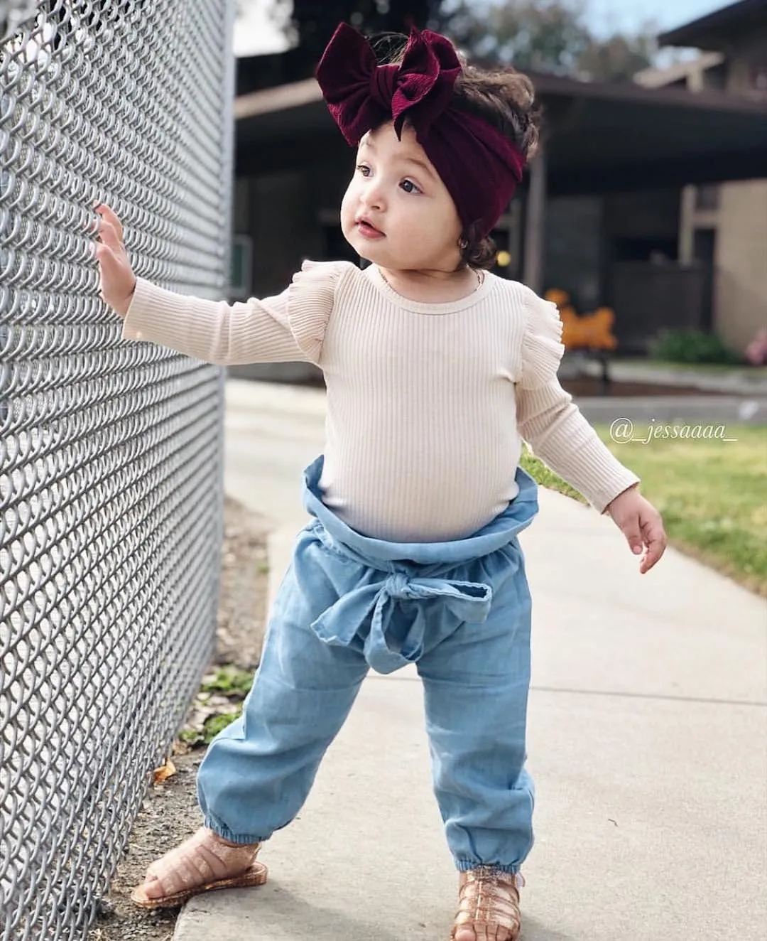2-piece Baby Cotton Stripe Suit