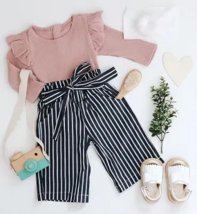2-piece Baby Cotton Stripe Suit