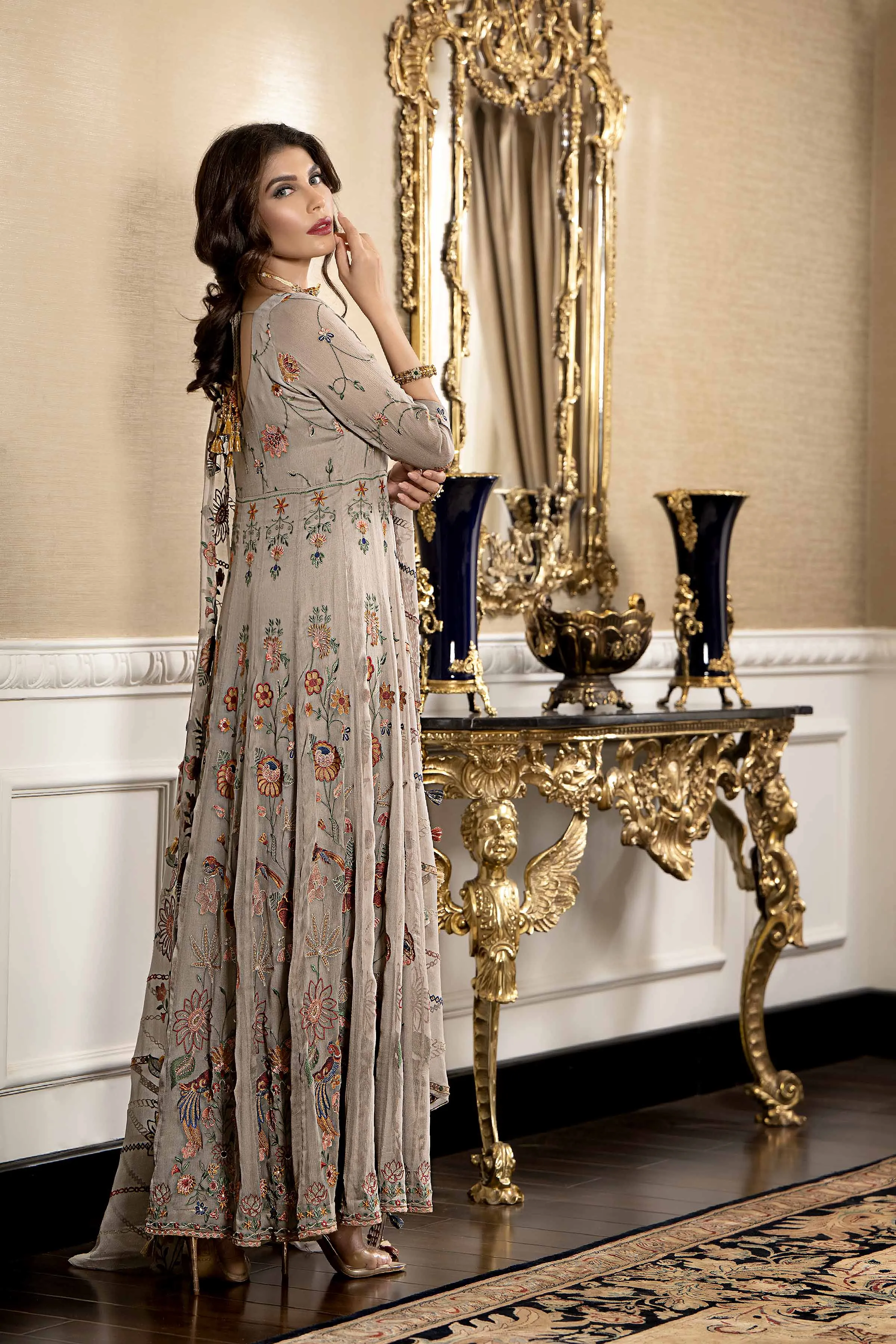 2 Piece - Embroidered Suit - 42308008