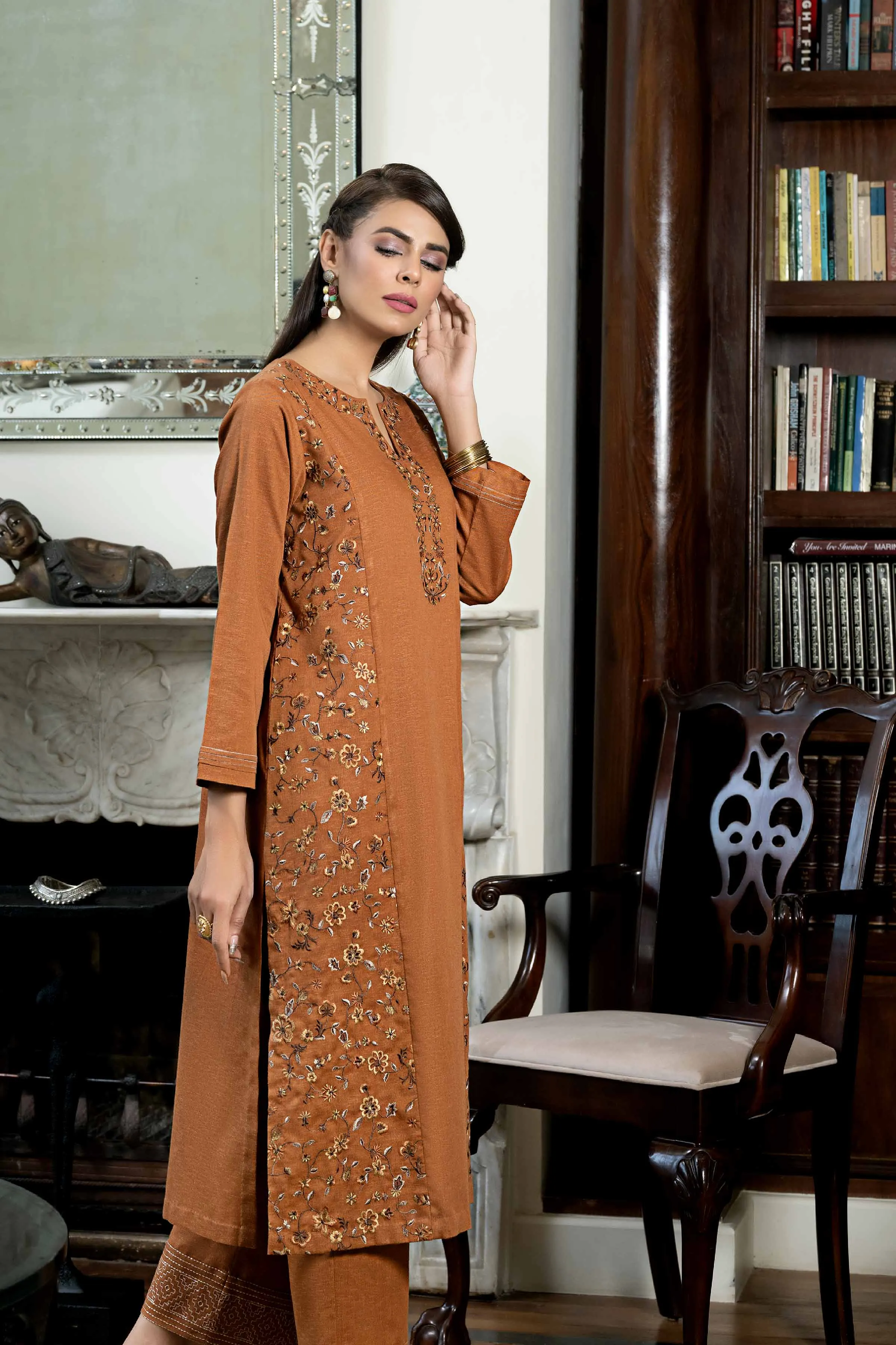 2 Piece - Embroidered Suit - KFW23-56