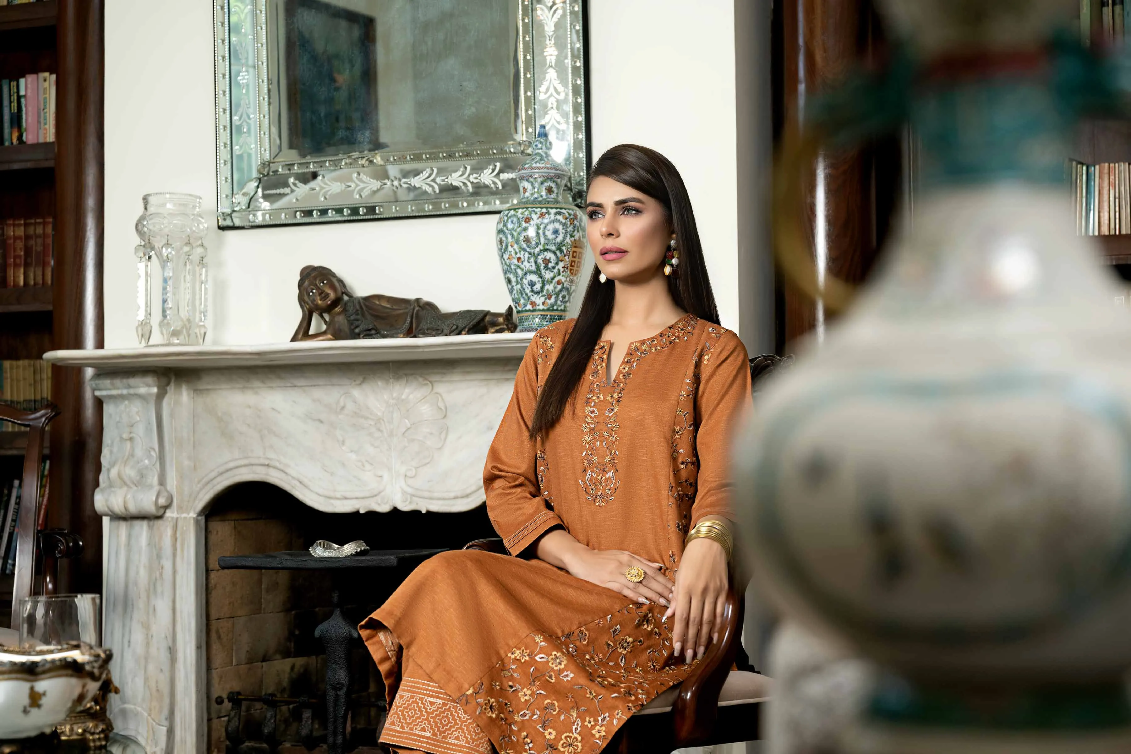 2 Piece - Embroidered Suit - KFW23-56