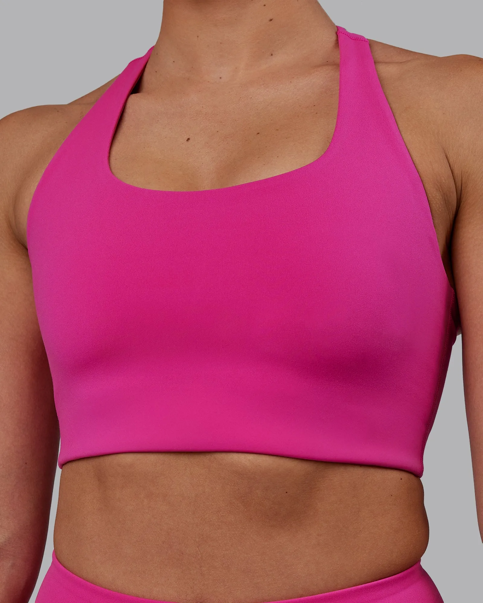 Ace Long Line Bra - Fuchsia Pink
