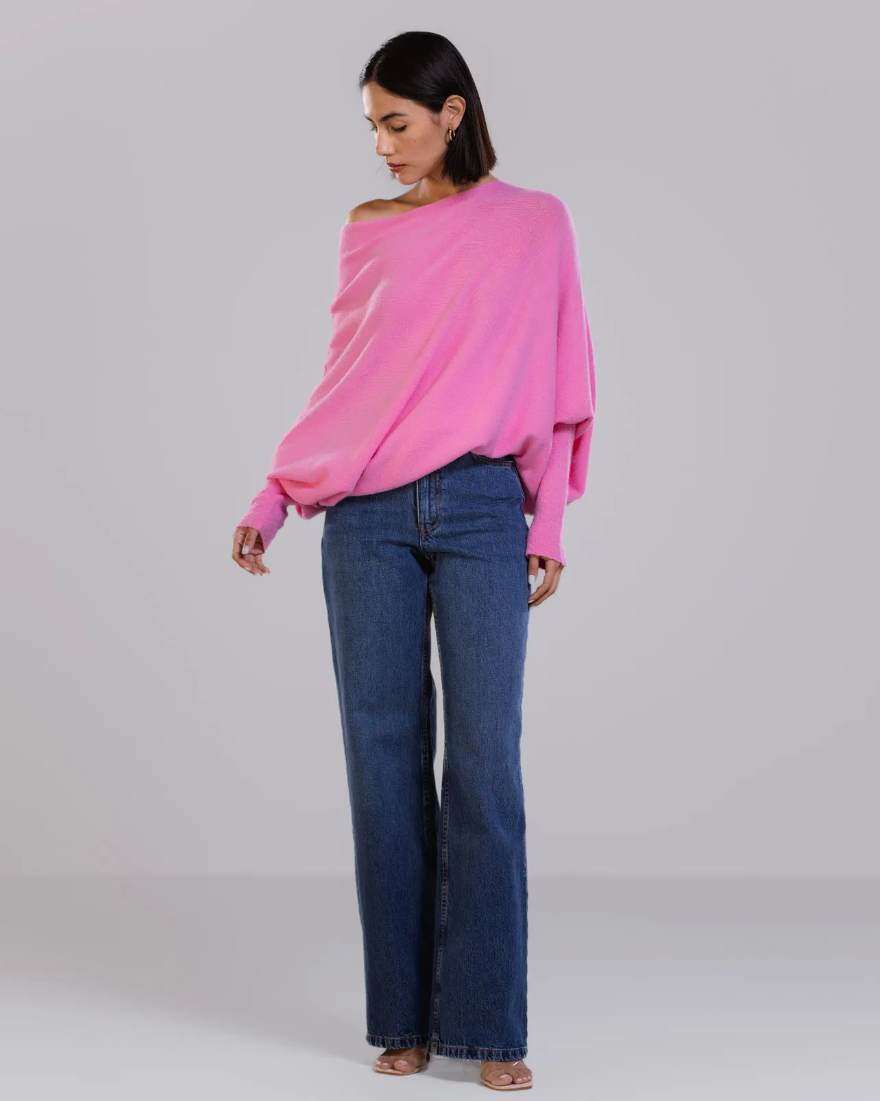 Asymmetric Draped | Posh Pink