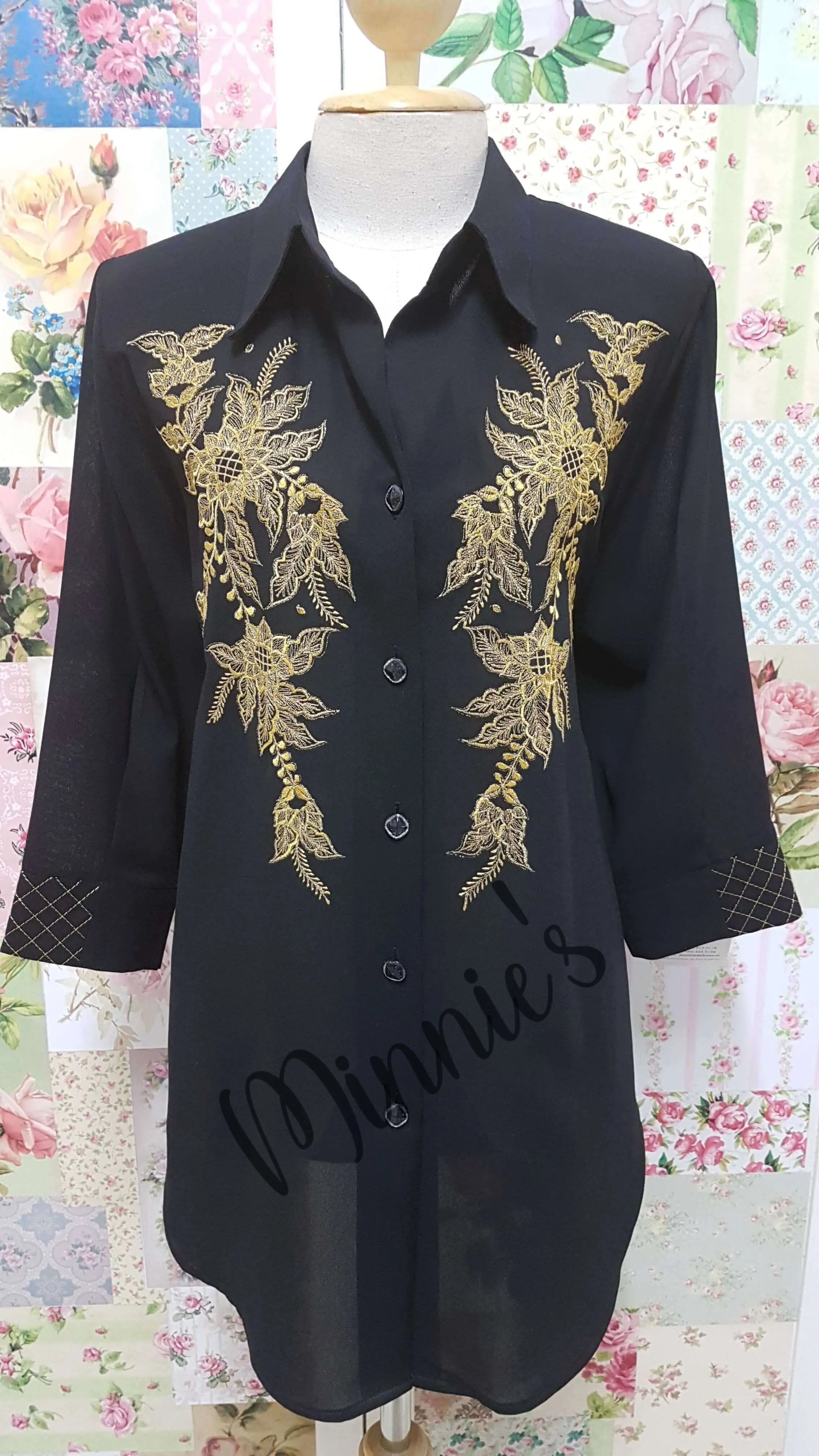 Black Blouse BU0155