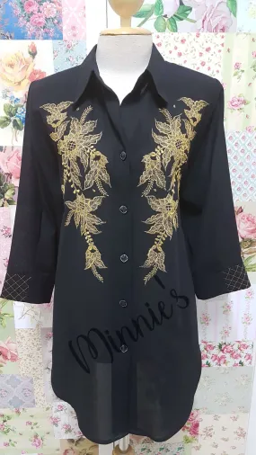Black Blouse BU0155