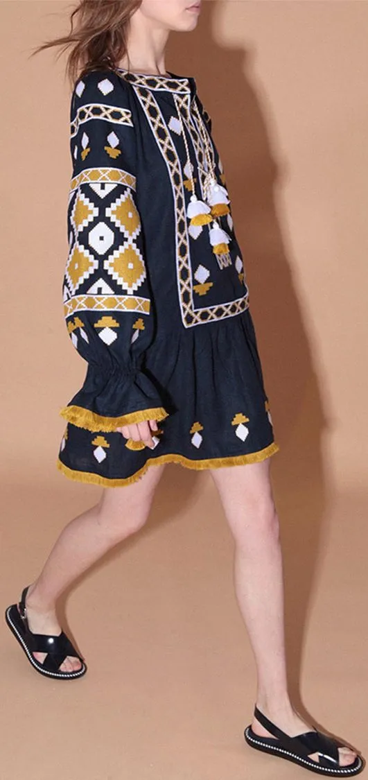 'Black Sasha' Mini Dress