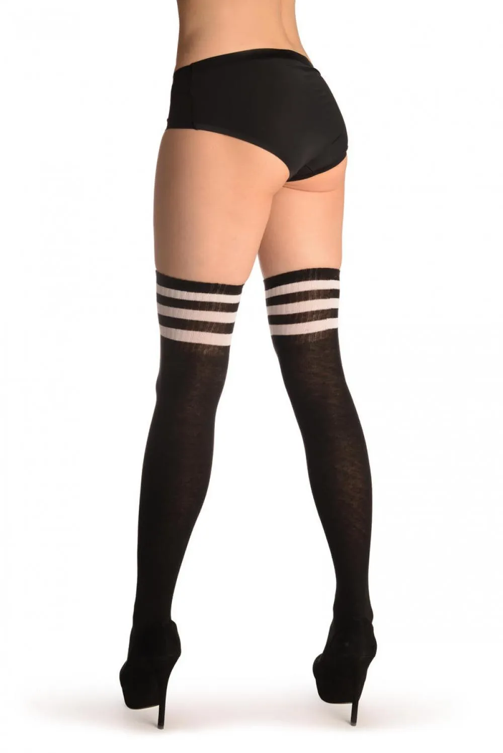 Black With White Striped Top