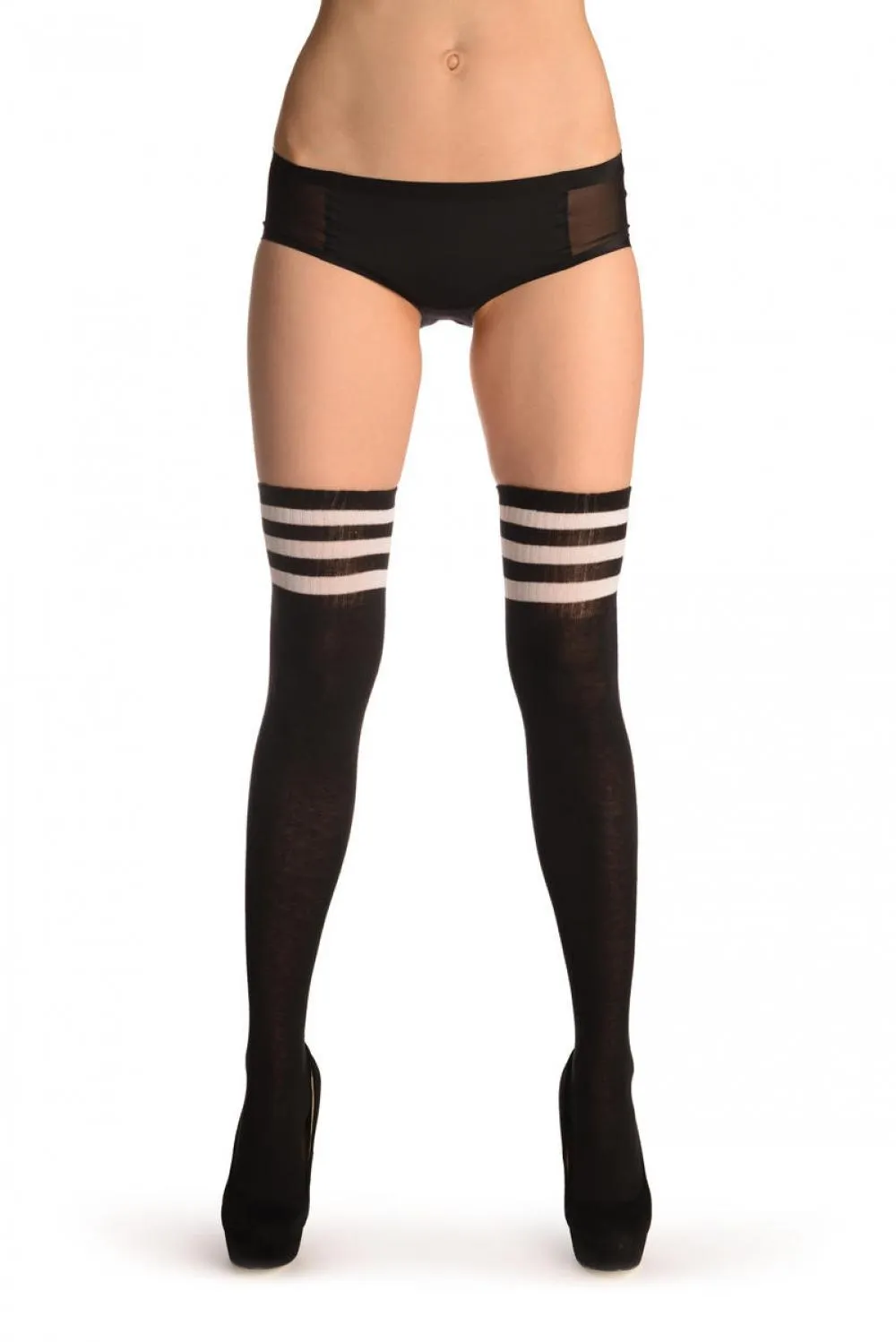 Black With White Striped Top