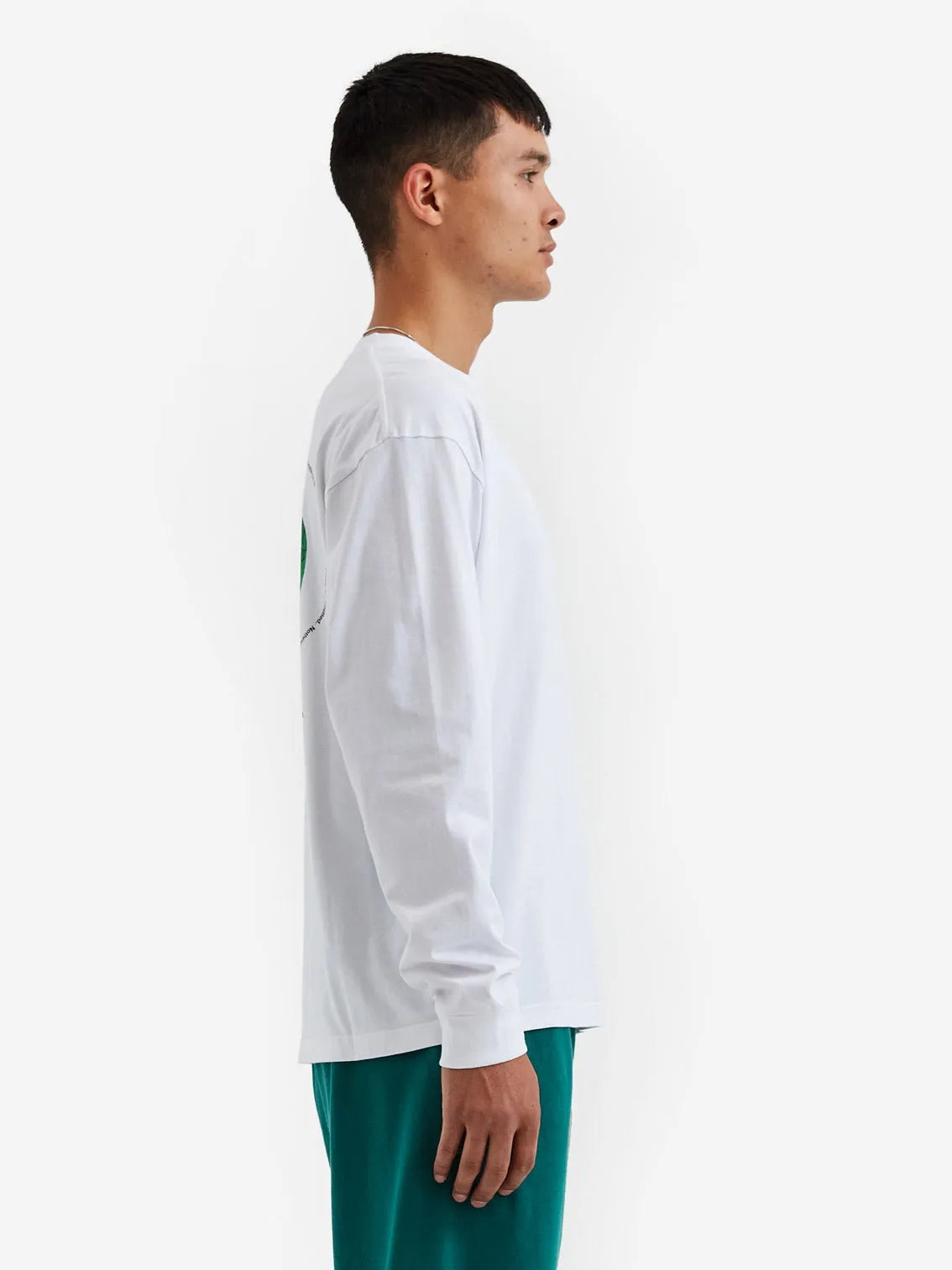 Brain Dead Permit Everything Longsleeve T-Shirt - White