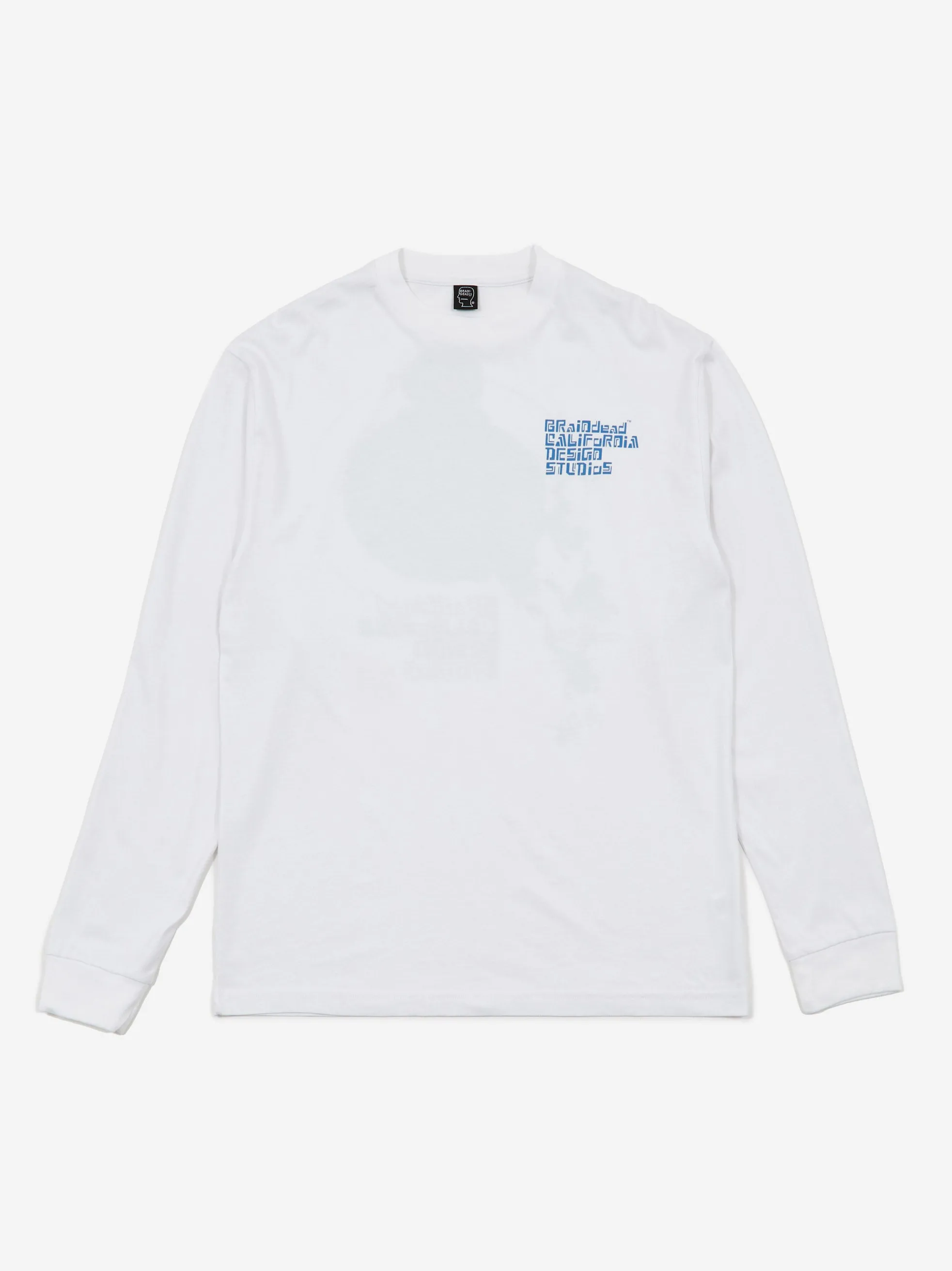 Brain Dead Permit Everything Longsleeve T-Shirt - White