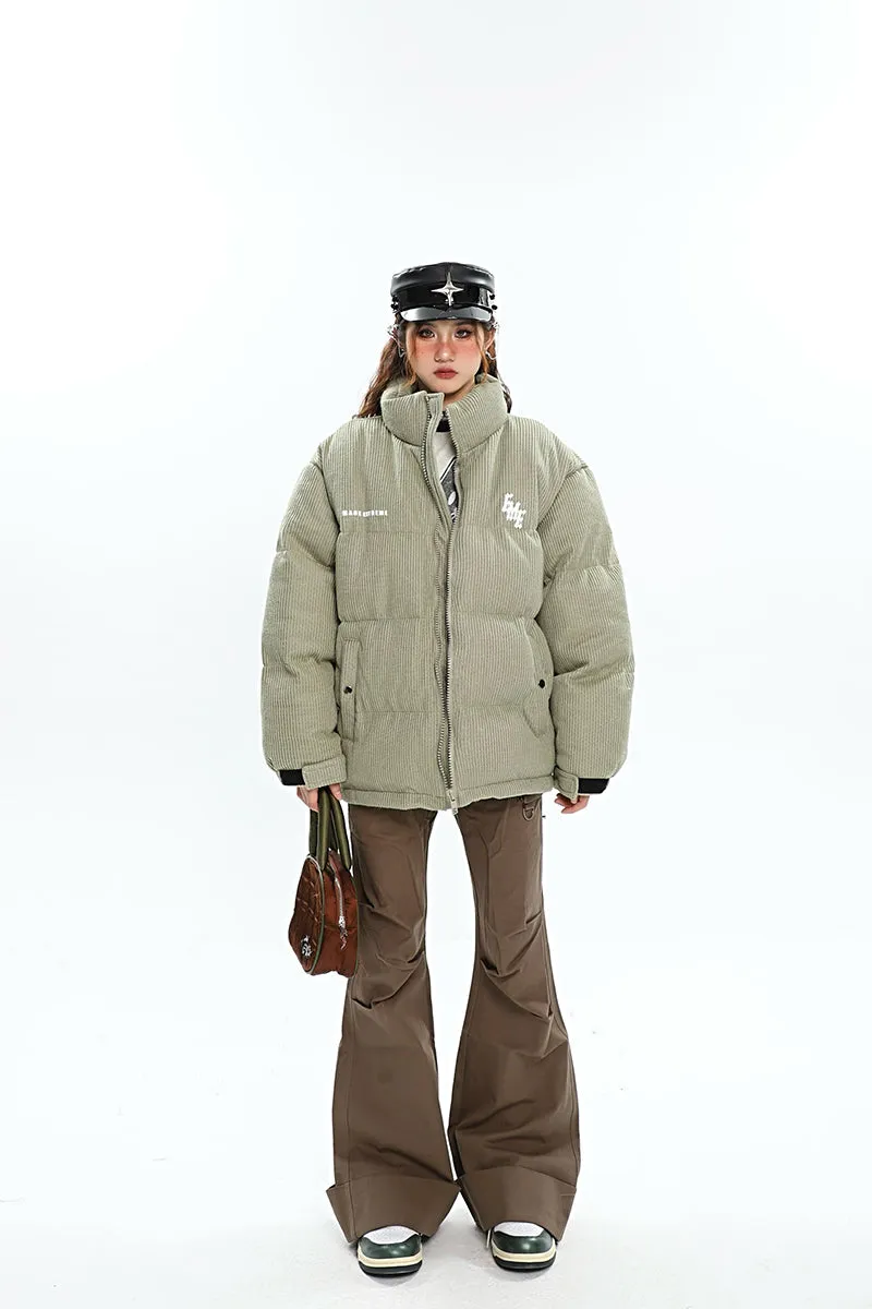 Brynn Solid Color Brown Multi Pocket Flare Pants