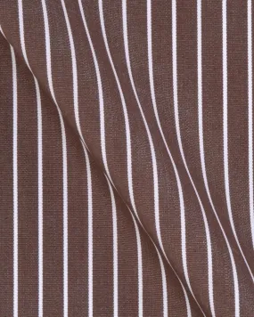Canclini Argento Brown Stripe Shirt 3030.w2900.0041.f03