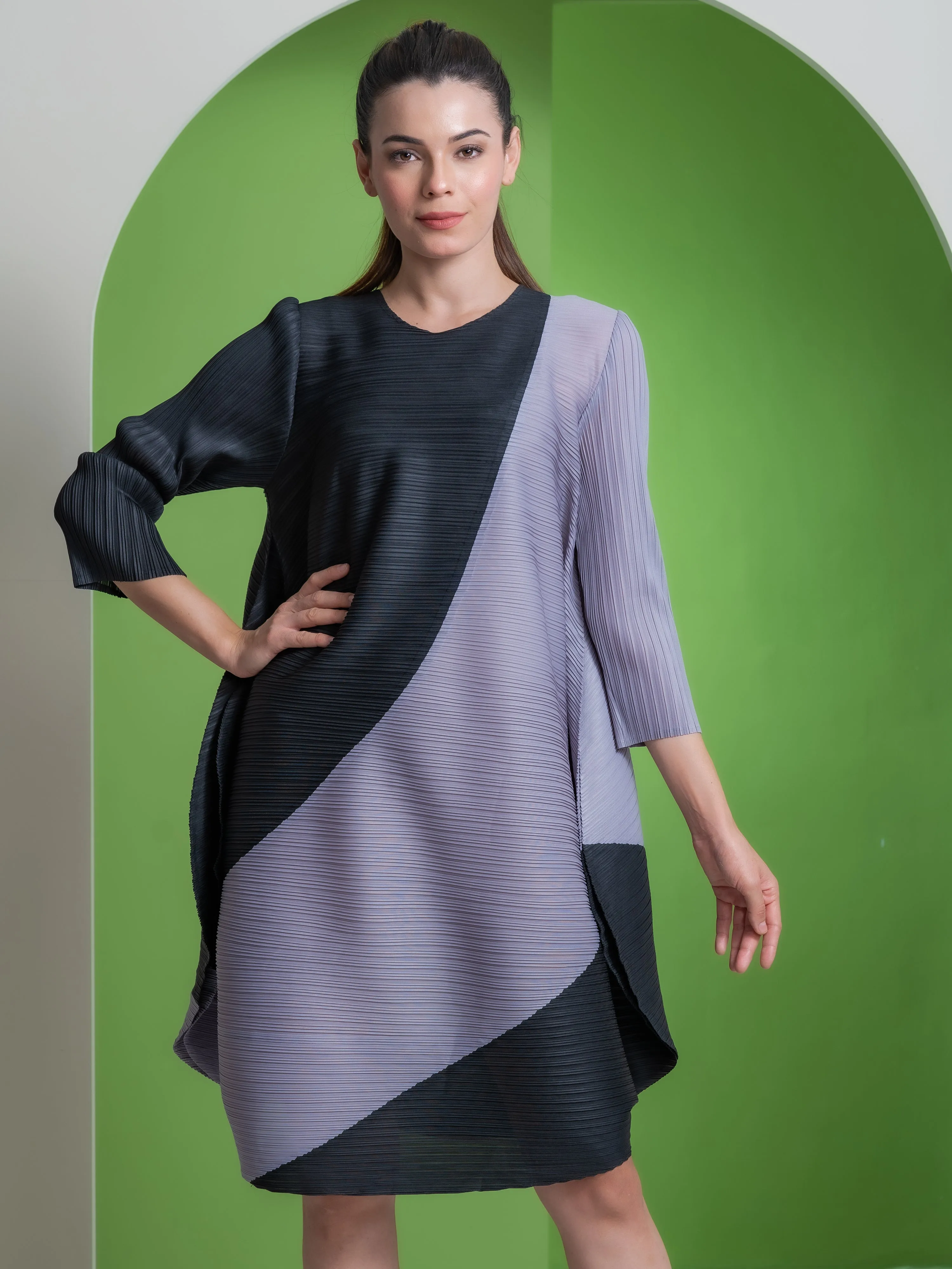 Carel Pleated Dress