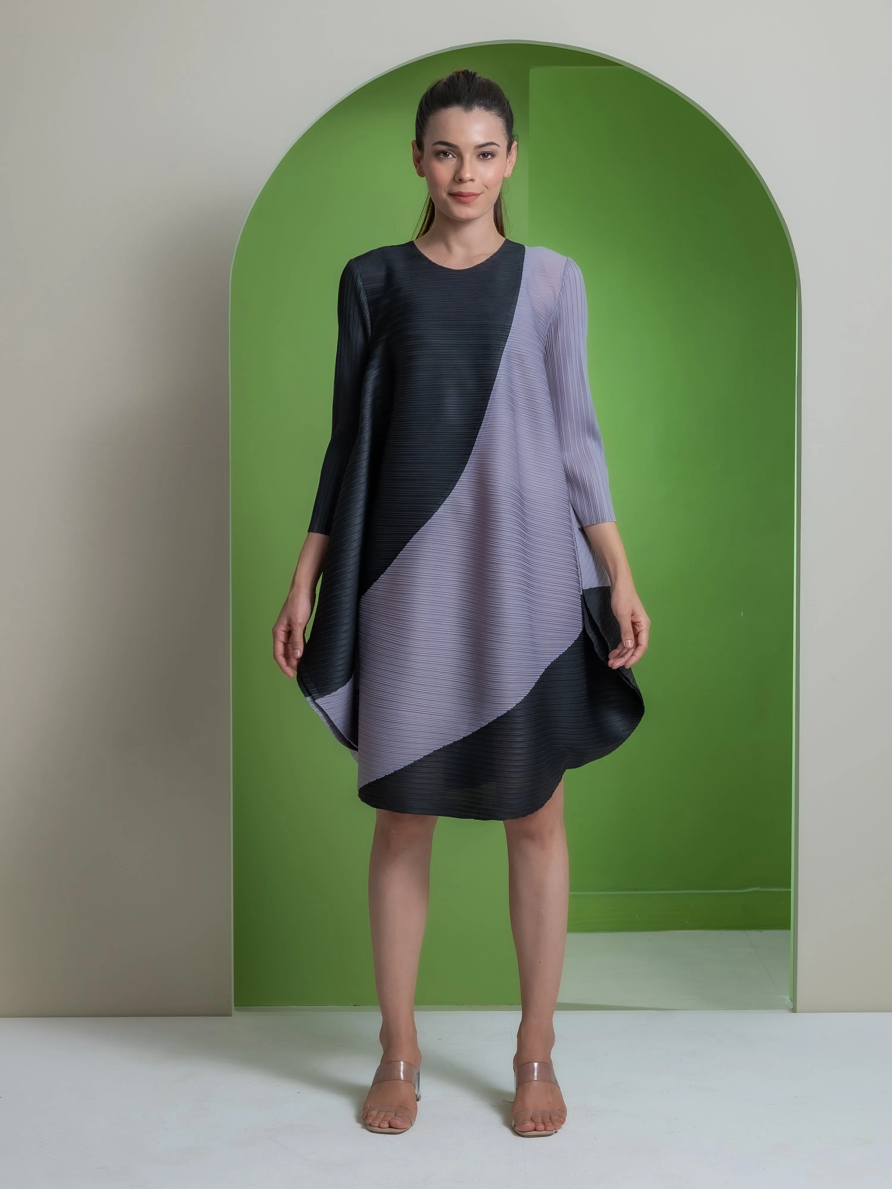 Carel Pleated Dress