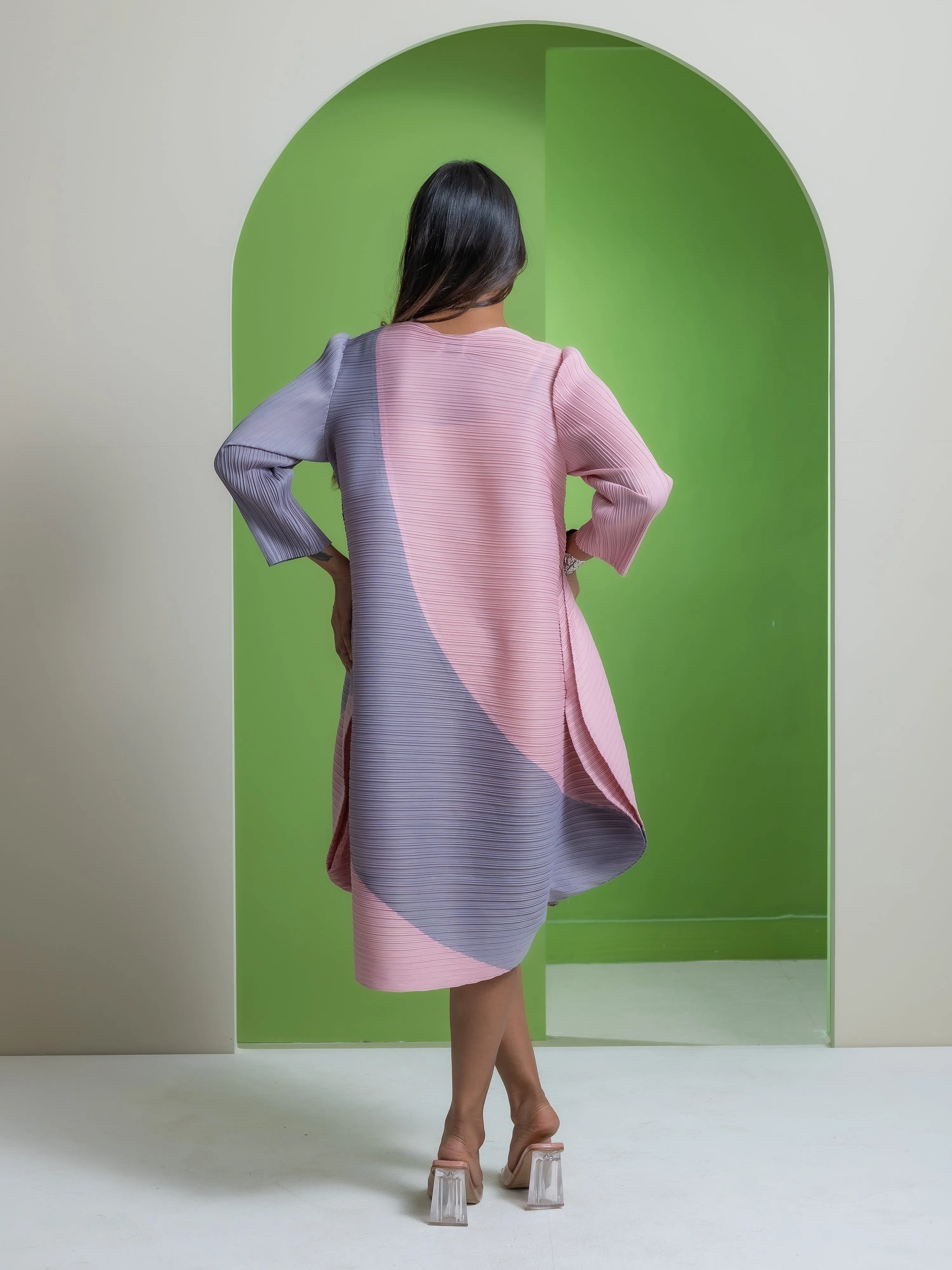 Carel Pleated Dress
