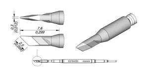 Cartridge Knife  2.5 x 0.3-10PK