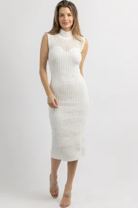 CLASSIC CHENILLE IVORY MAXI DRESS
