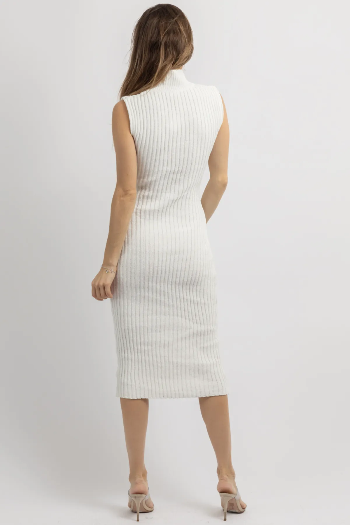 CLASSIC CHENILLE IVORY MAXI DRESS