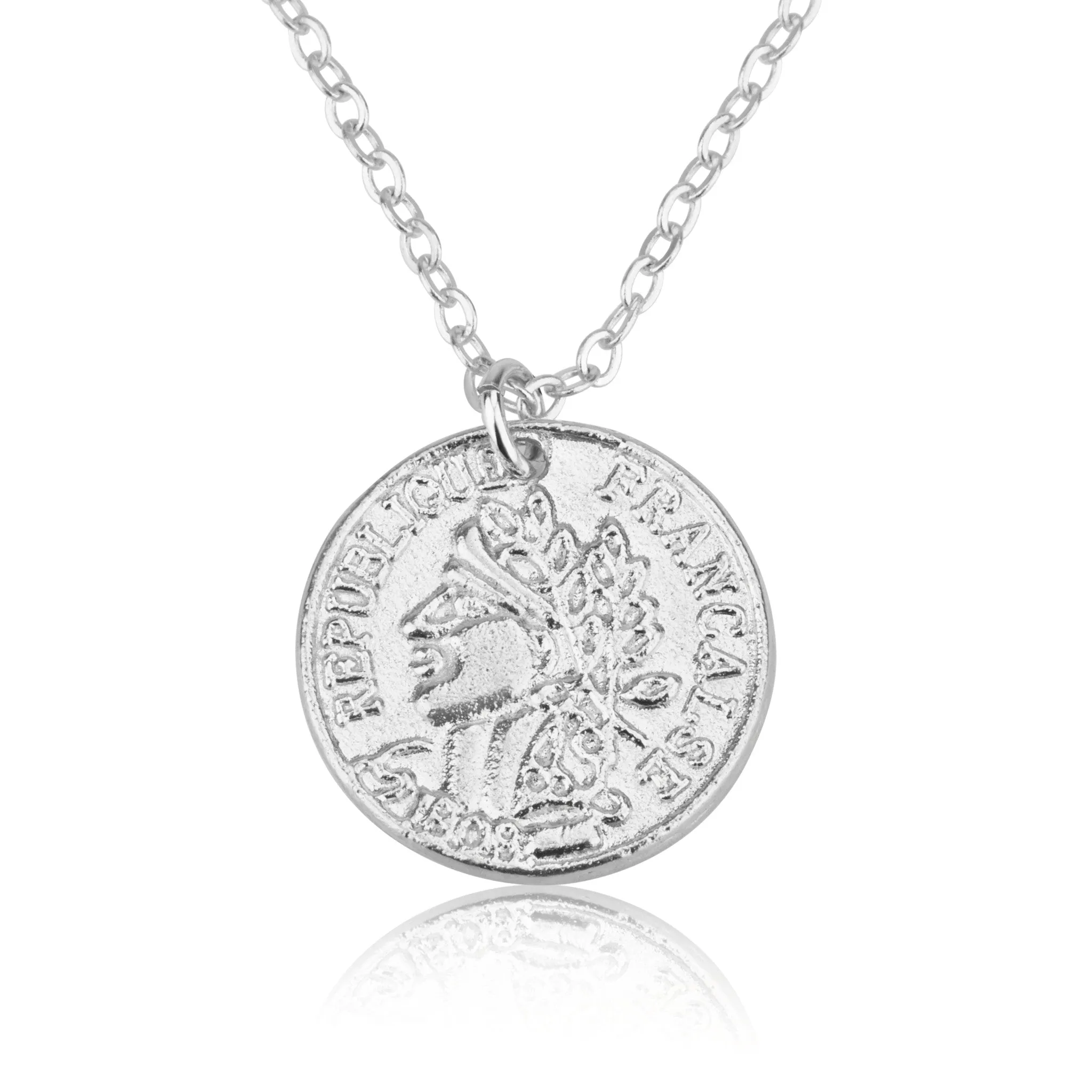 Coin Pendant & Helen Chain Necklace