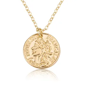 Coin Pendant & Helen Chain Necklace