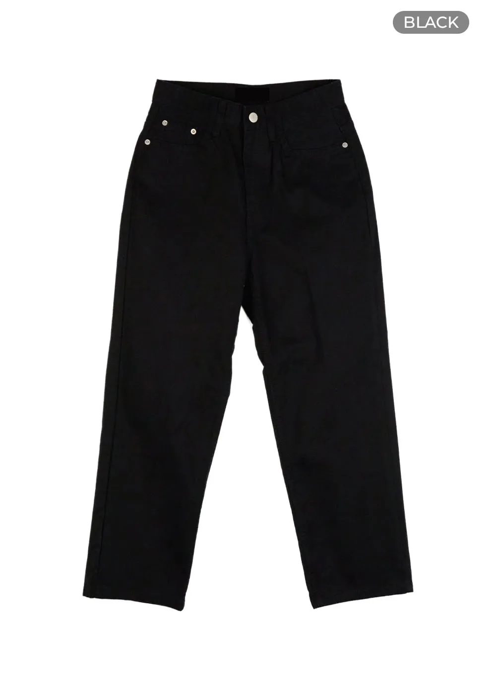 Cotton Crop Straight Fit Pants OU413