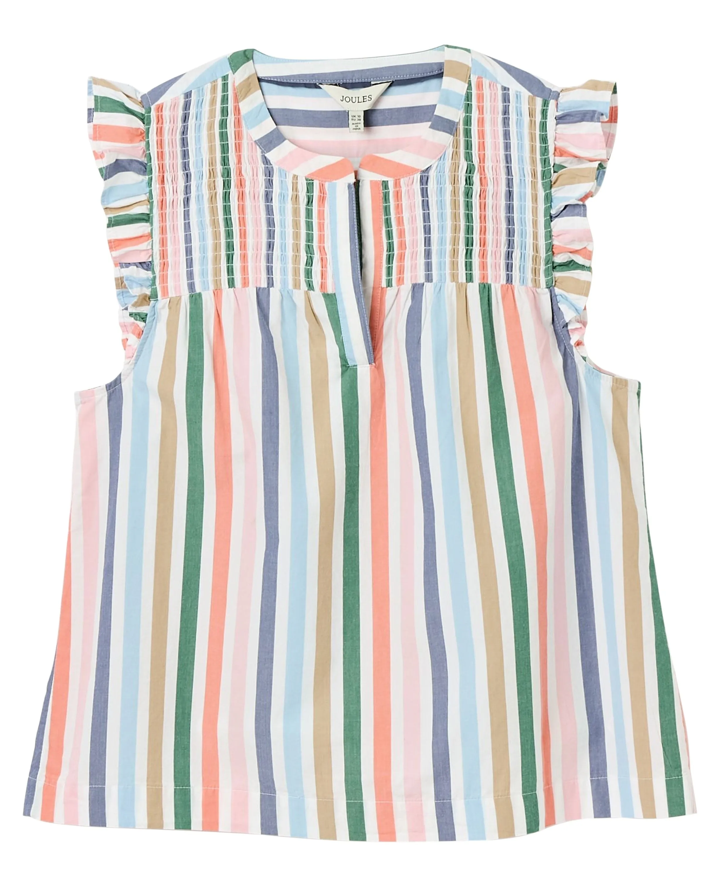 Cynthia Striped Cotton Blouse - Multi