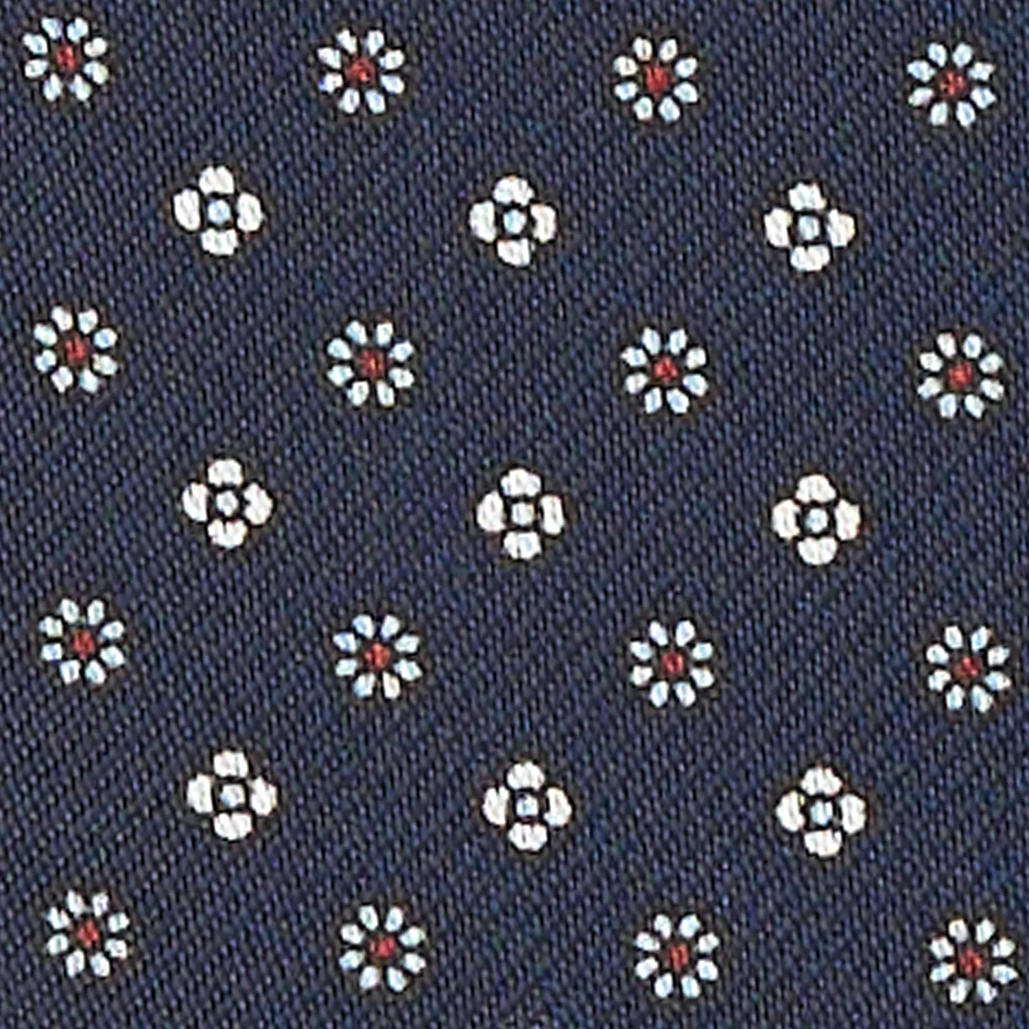 DARK BLUE SILK ASCOT TIE