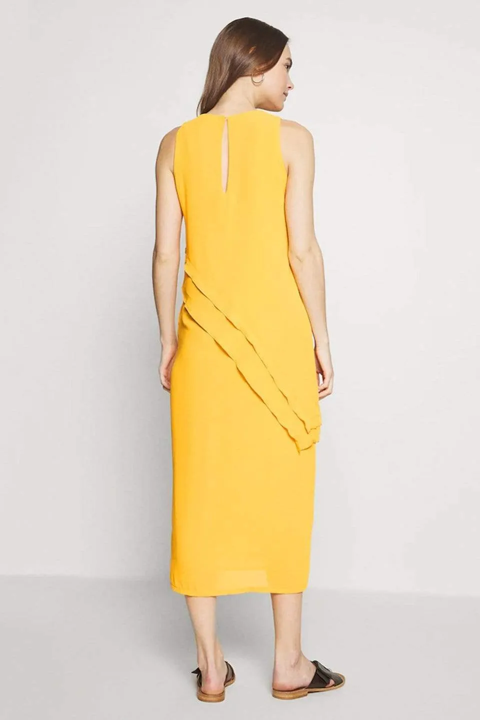 Delja Sleeveless Nursing Dress Yellow
