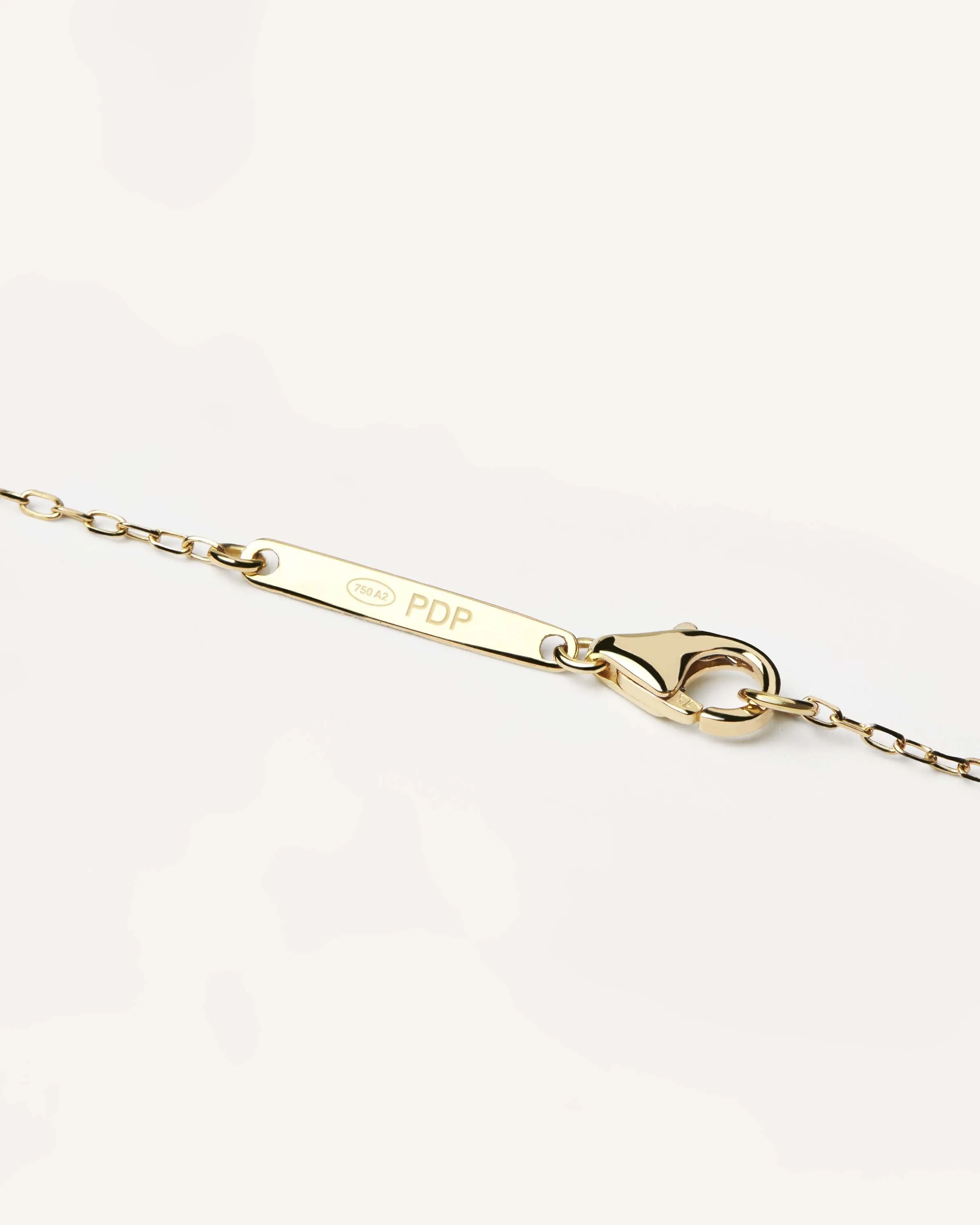 Diamonds and Gold Solitaire Medium Necklace