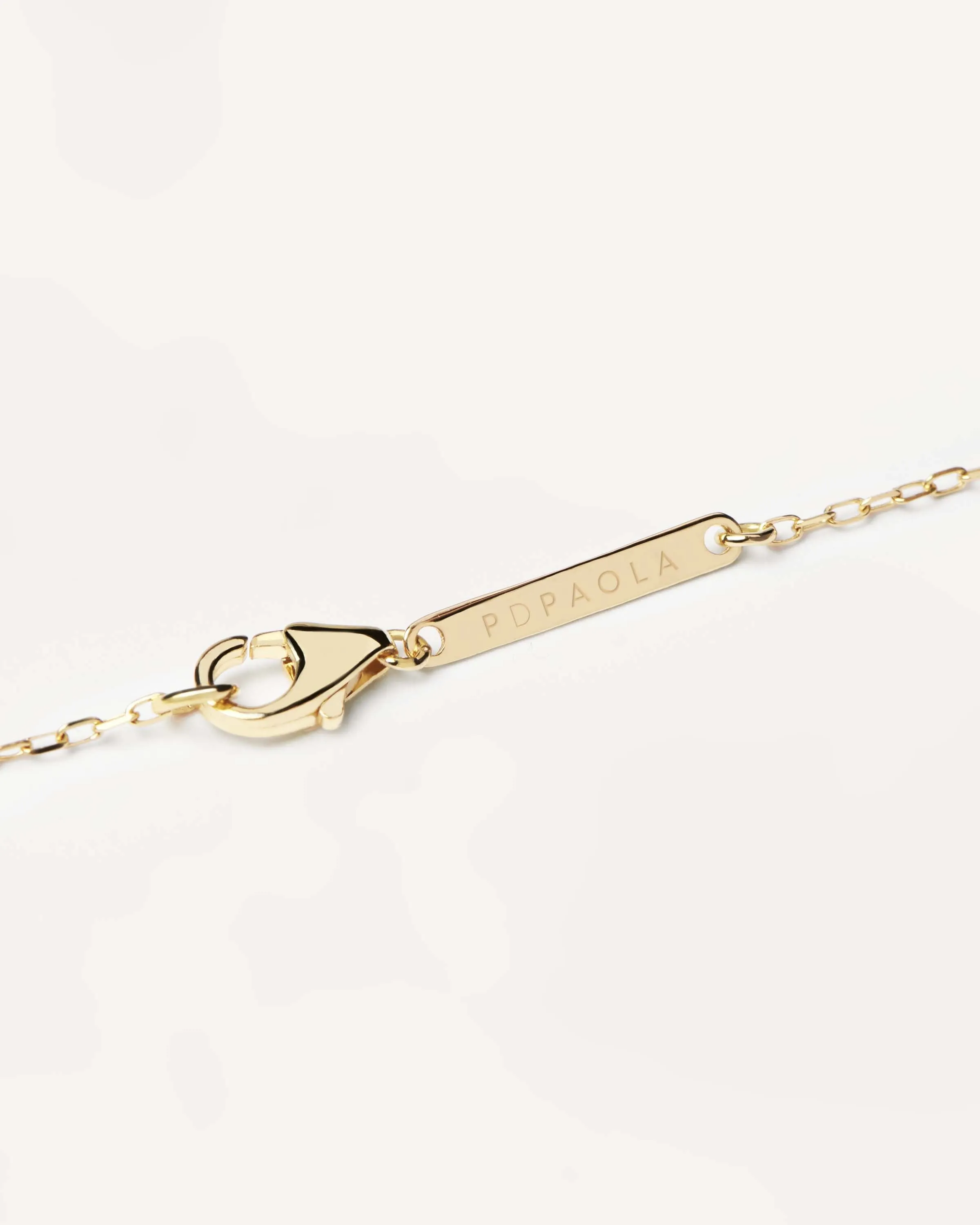 Diamonds and Gold Solitaire Medium Necklace
