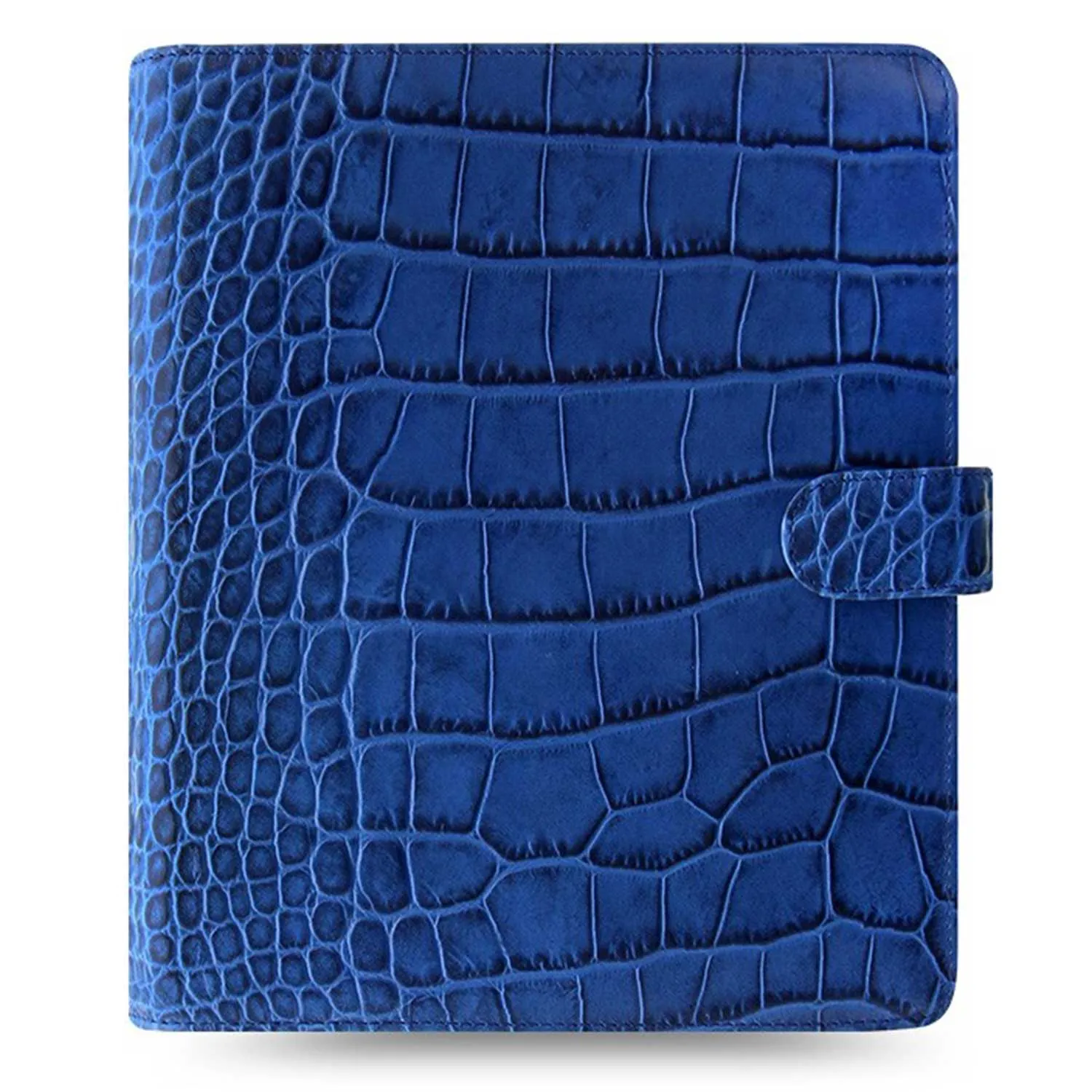 Filofax Classic Croc Print A5 Indigo Leather Organizer Agenda 2024