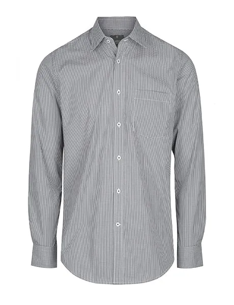 Gloweave Men's Gingham Long Sleeve Slim Fit Shirt (1637HL)