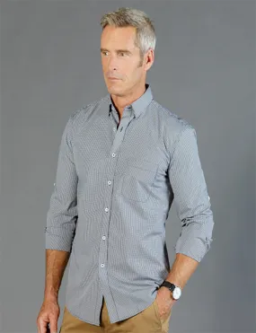 Gloweave Men's Gingham Long Sleeve Slim Fit Shirt (1637HL)