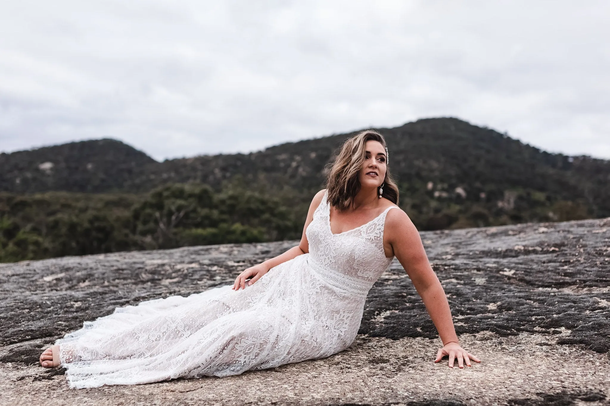 Grace #1640 Lace Flutter Sleeve Bridal Gown
