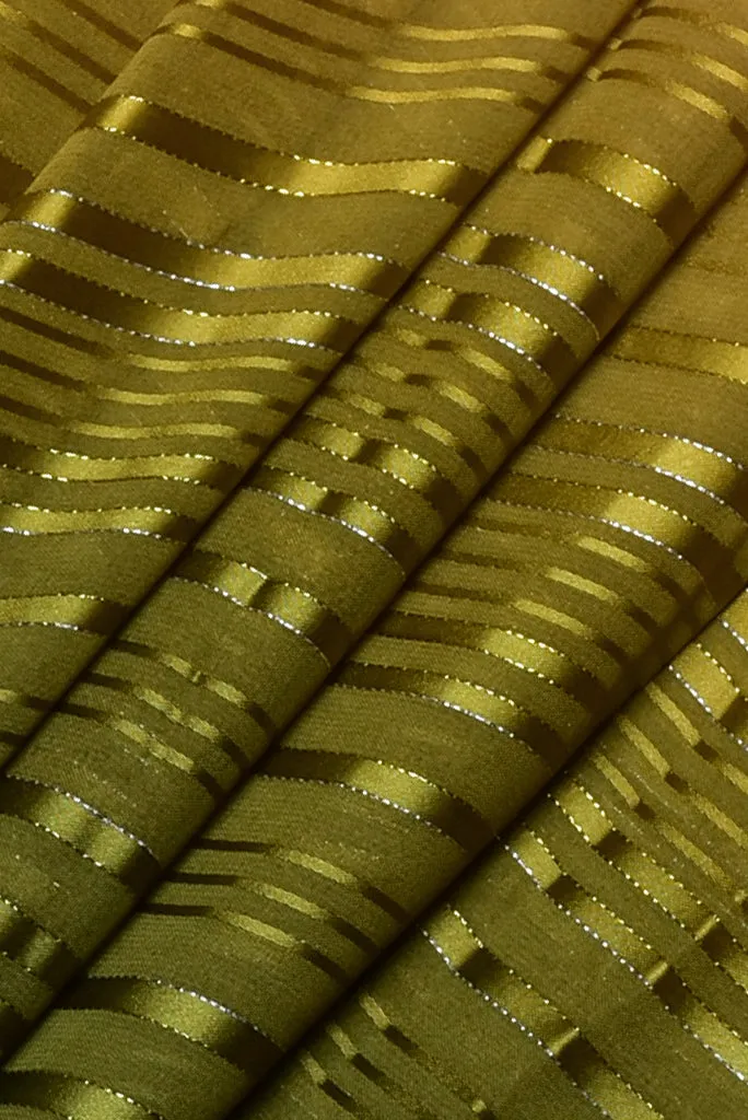 Green Shaded Forever Satin Chiffon Fabric