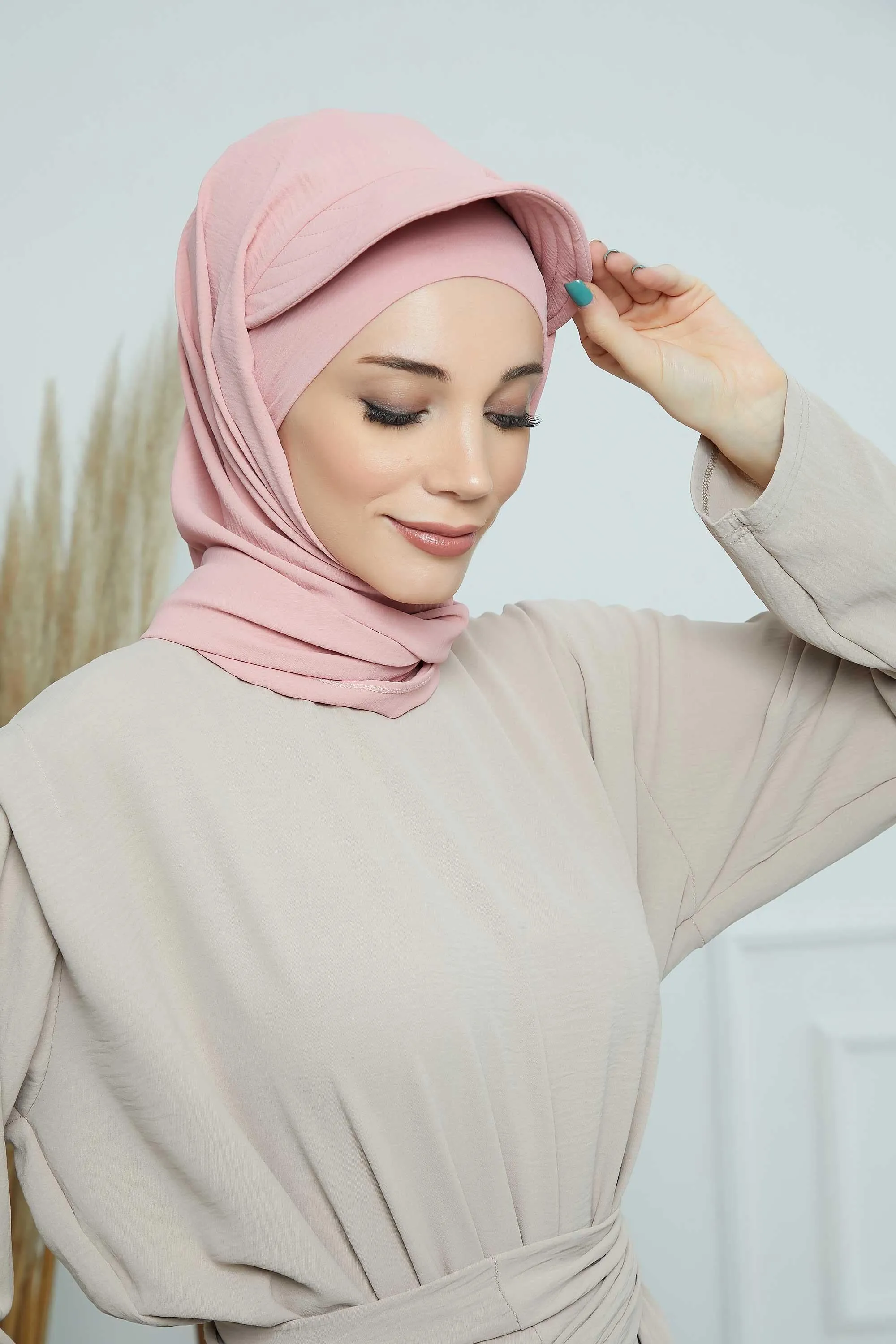 Instant Aerobin Shawl Newsboy Scarves Bandana Women's Cap Turban Visor Stylish Hijab Hat Turban,SS-1A