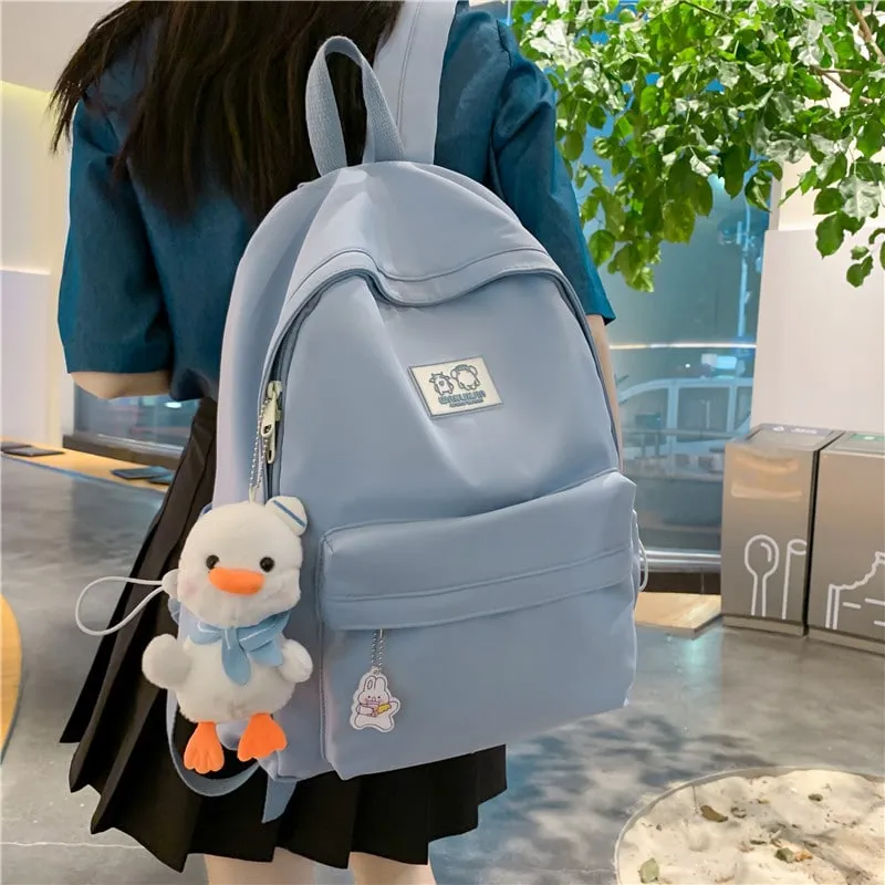 Kawaii Korean Students Nylon Backpack