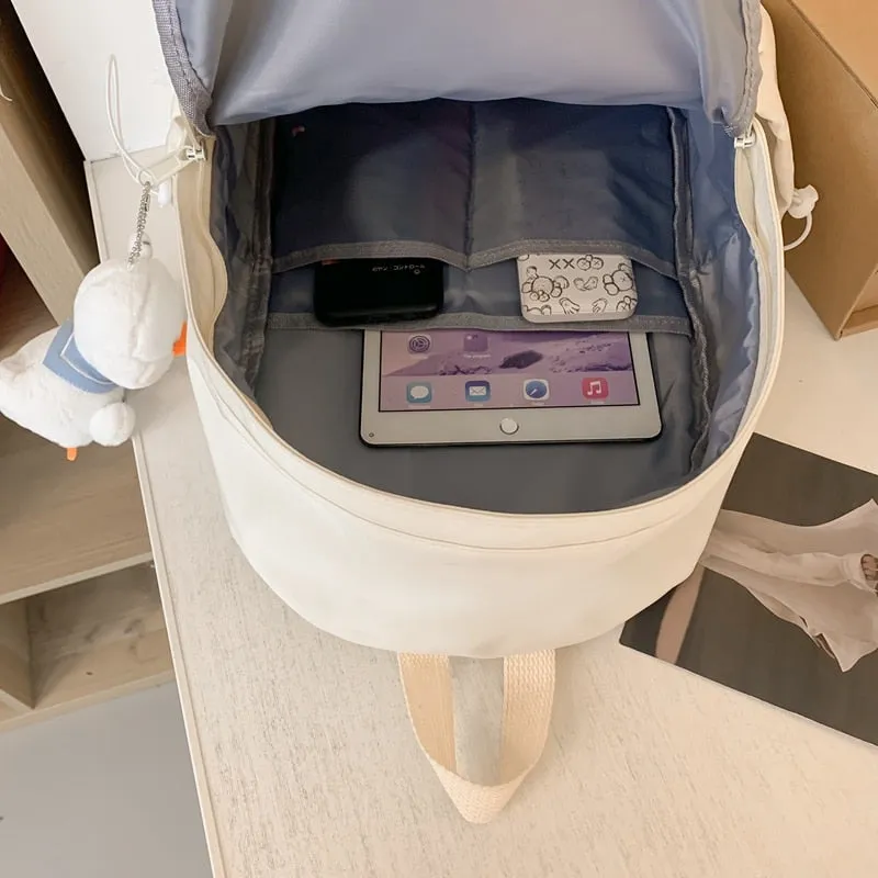 Kawaii Korean Students Nylon Backpack