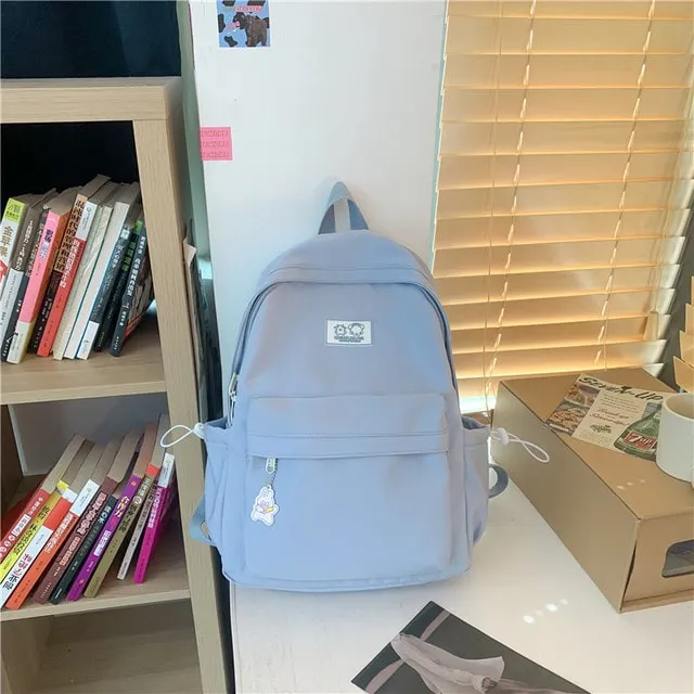 Kawaii Korean Students Nylon Backpack