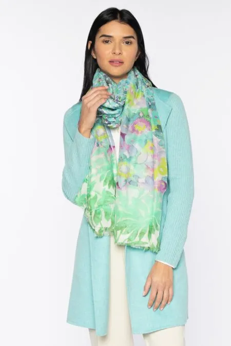 Kinross Cashmere Botanical Blooms Print
