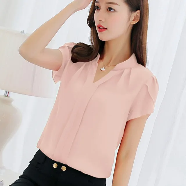Korean Slim Wild Women Shirts 2019 New Spring Summer