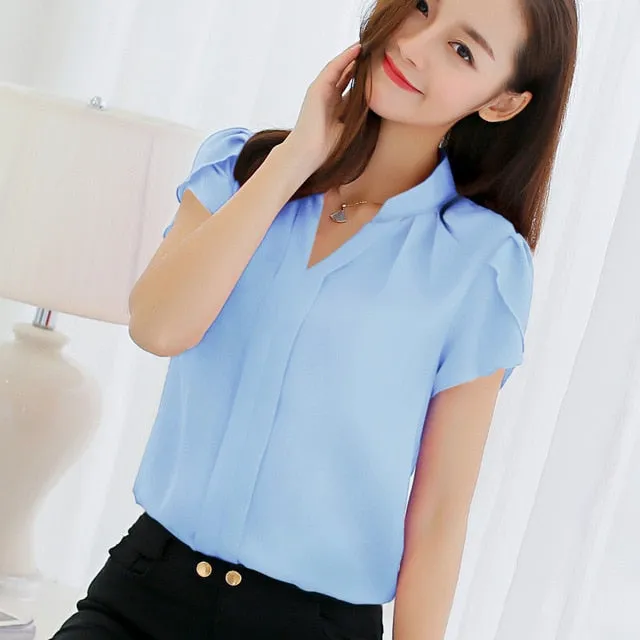 Korean Slim Wild Women Shirts 2019 New Spring Summer