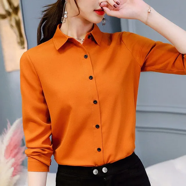 Korean Slim Wild Women Shirts 2019 New Spring Summer