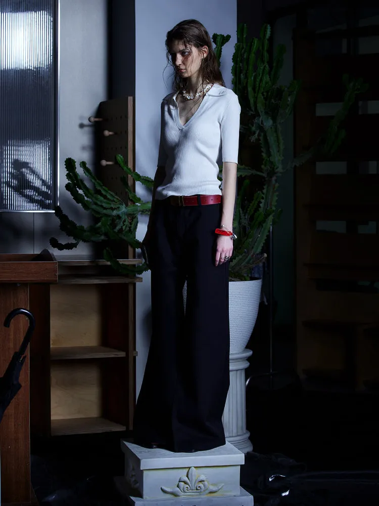 Loose wide leg casual pants【s0000007430】