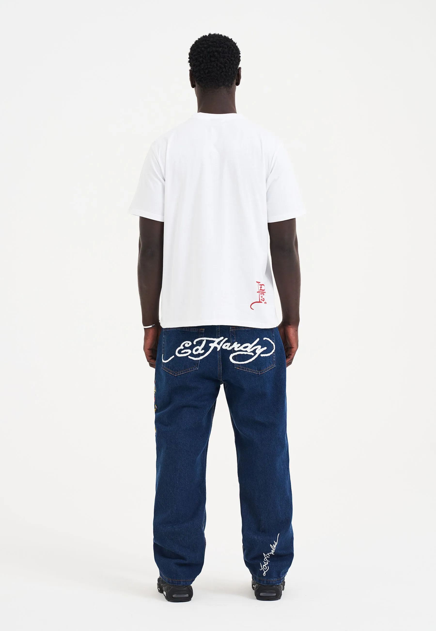 Mens Double-Panther T-Shirt - White
