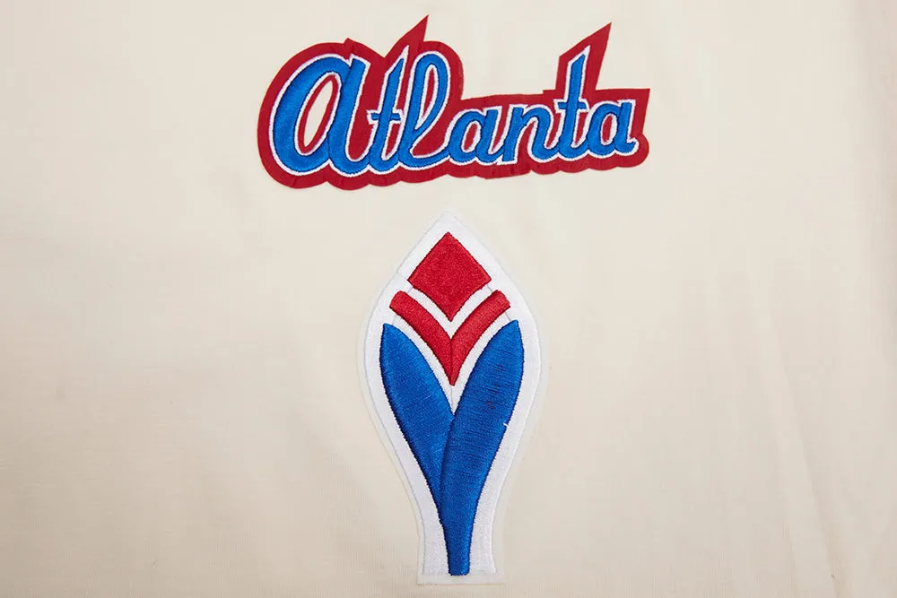 MLB ATLANTA BRAVES RETRO CLASSIC MEN'S STRIPED TOP (EGGSHELL/ RED)