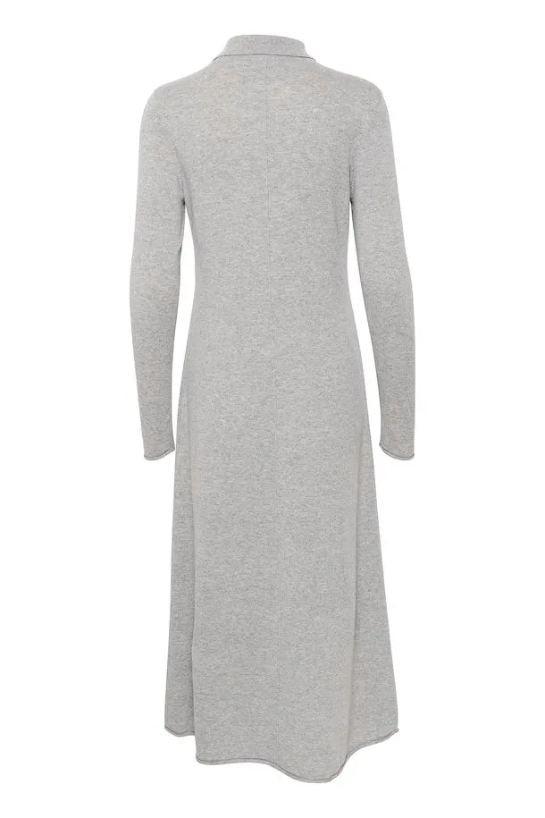 PART TWO CHEYENNE DRESS LIGHT GREY MELANANGE