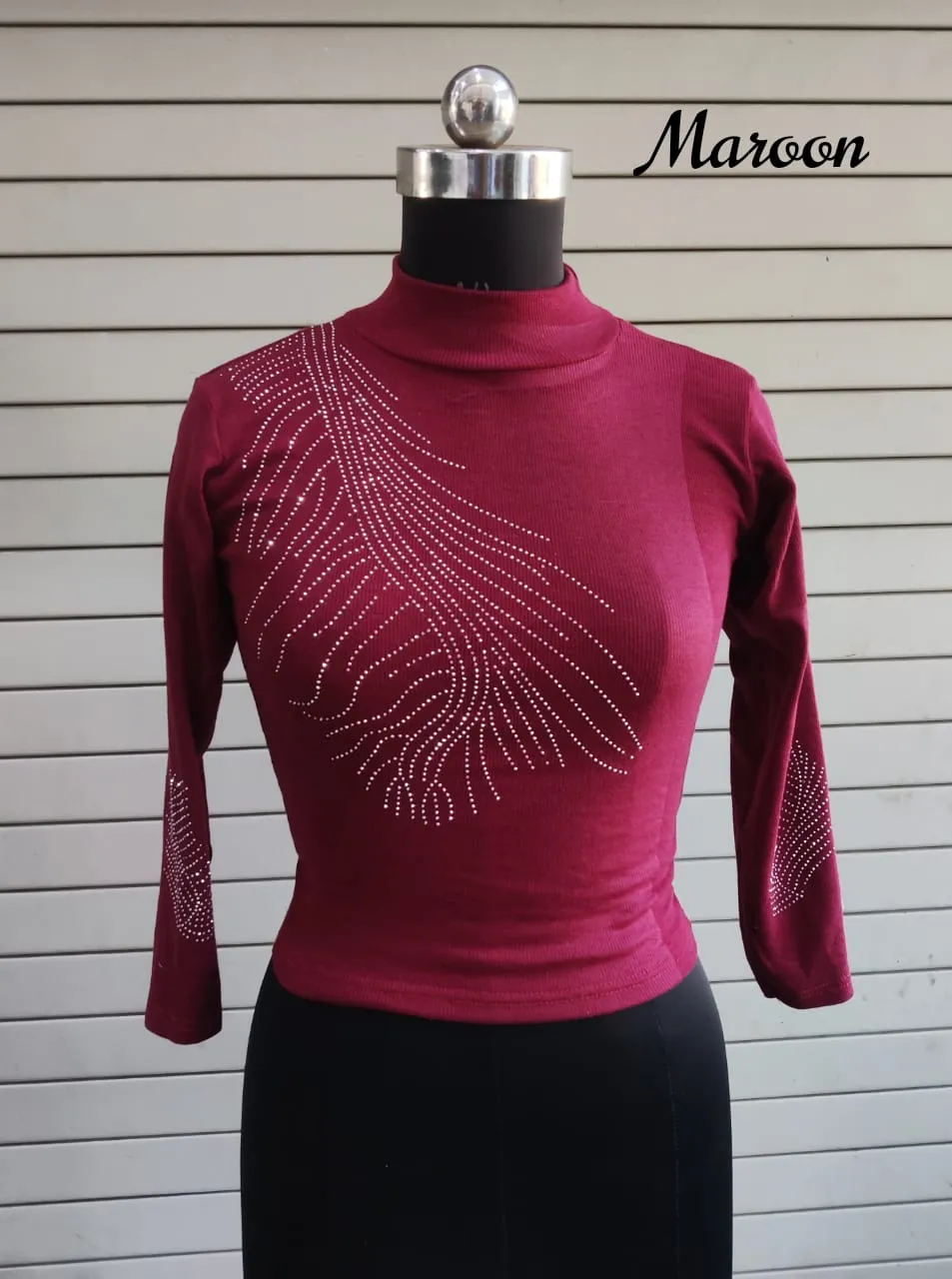 Party Wear Fancy Woolen Blouse