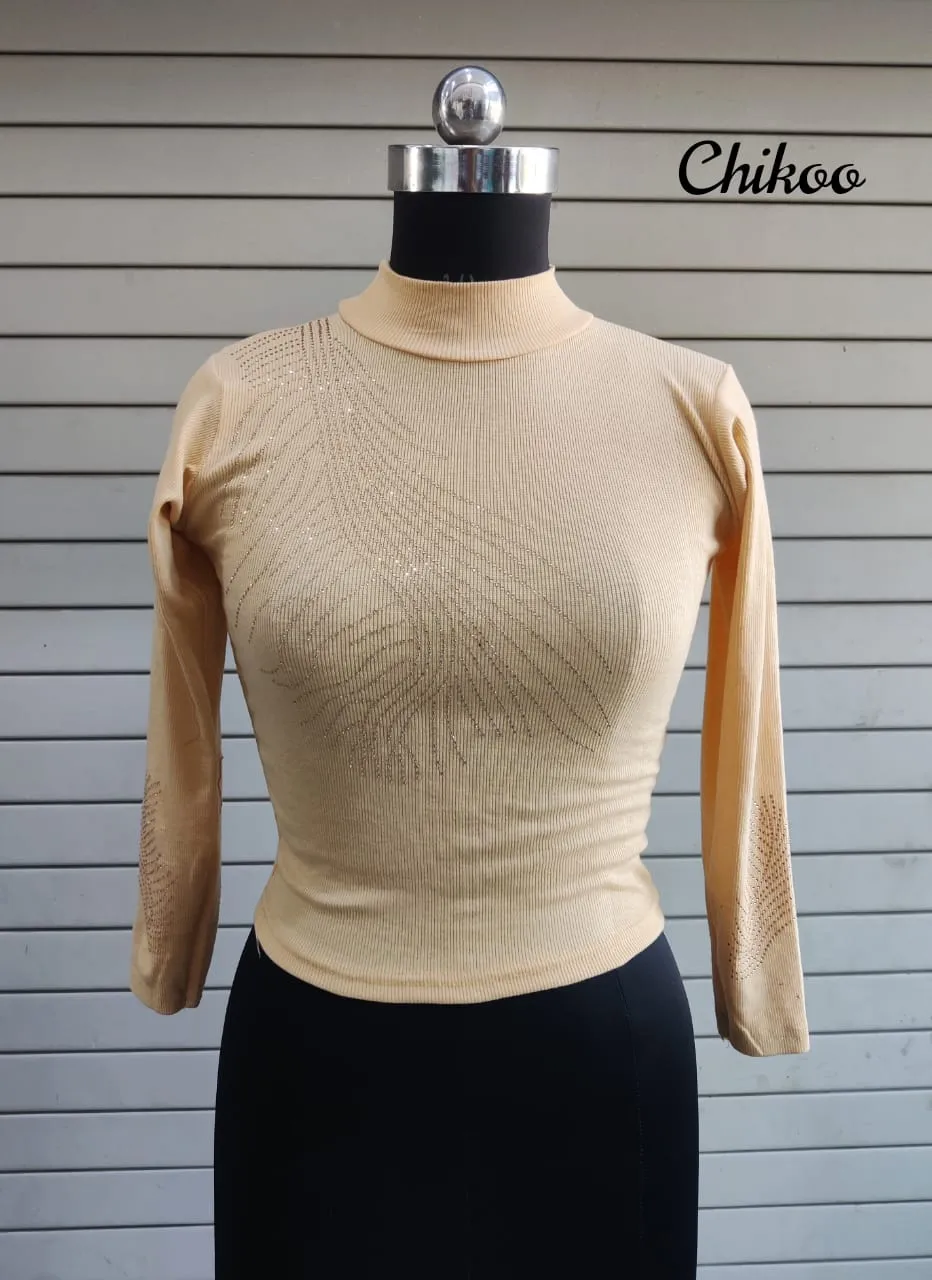 Party Wear Fancy Woolen Blouse
